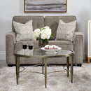 Decor-Rest Furniture Stationary Fabric Loveseat 2967-L Loveseat - Struttura Pewter IMAGE 1