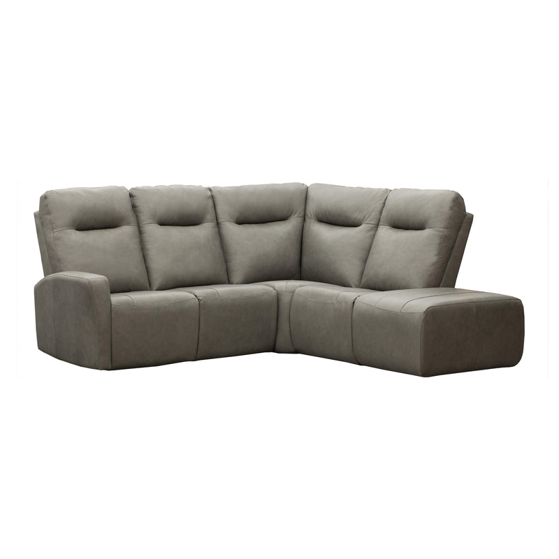 Elran Mathis Reclining Leather 4 pc Sectional Mathis 4090 Reclining Sectional IMAGE 1