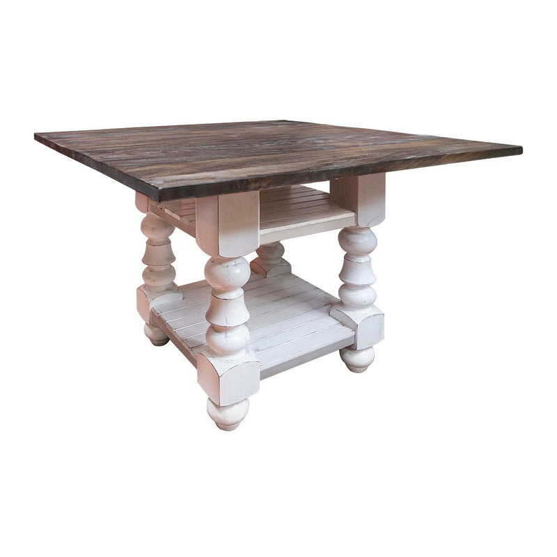 International Furniture Direct Square Rock Valley Counter Height Dining Table IFD1921CTB IMAGE 1