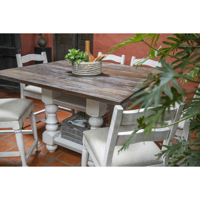 International Furniture Direct Square Rock Valley Counter Height Dining Table IFD1921CTB IMAGE 6