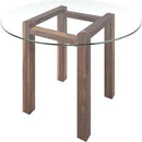 Verbois Round Dining Table with Glass Top LUCY TDF 42 NC IMAGE 1