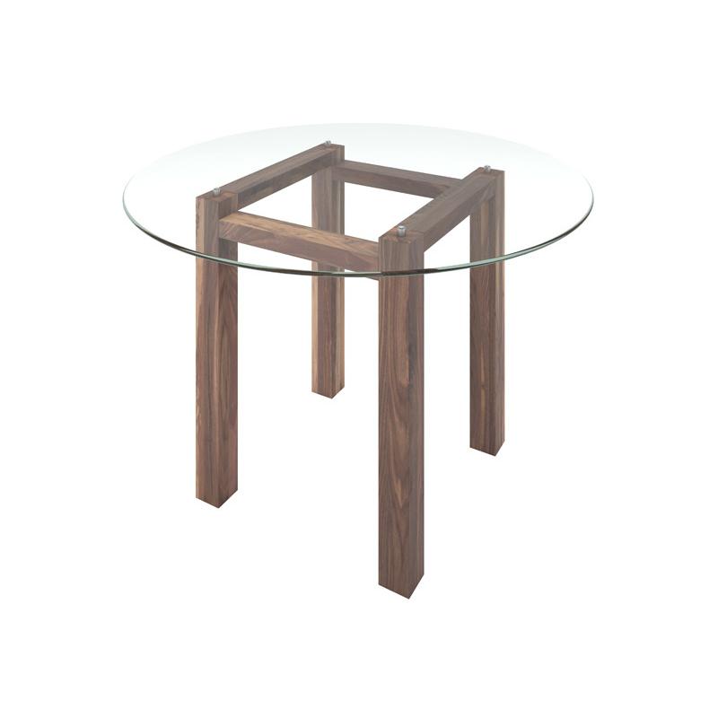 Verbois Round Dining Table with Glass Top LUCY TDF 42 NC IMAGE 2