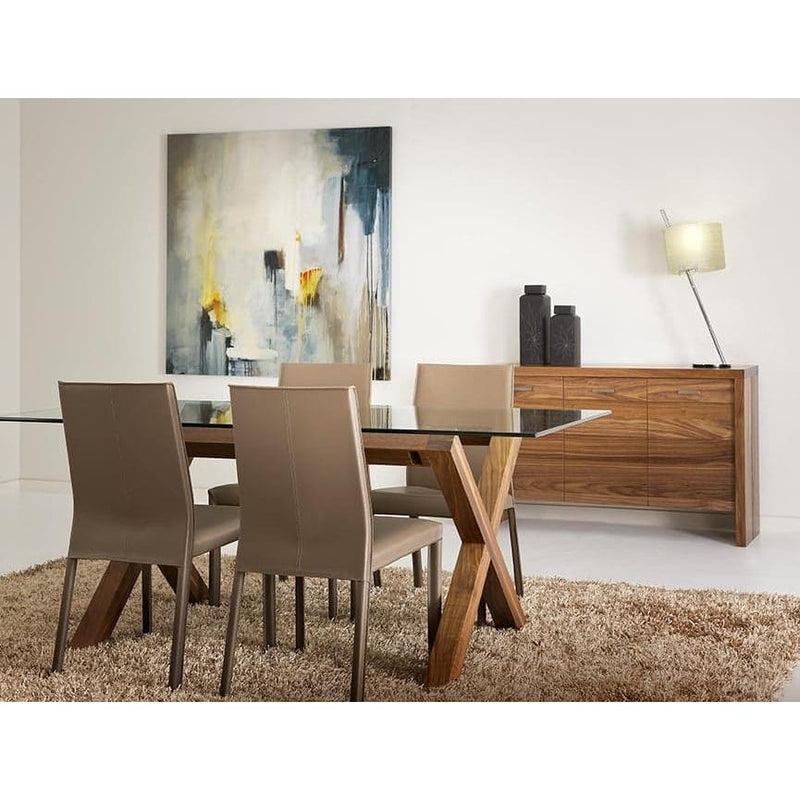 Verbois Lux Dining Table with Glass Top LUX TDF 3660 108 IMAGE 3
