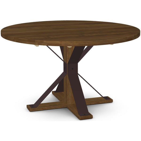 Amisco Round Martina Dining Table with Pedestal Base 50538 IMAGE 1