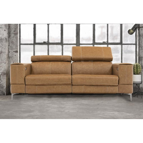 Fornirama Salon Reclining Leather Look Sofa 4839 IMAGE 1