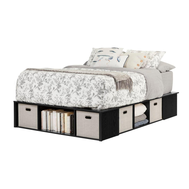 South Shore Furniture Flexible Full Platform Bed with Storage 10487 IMAGE 2