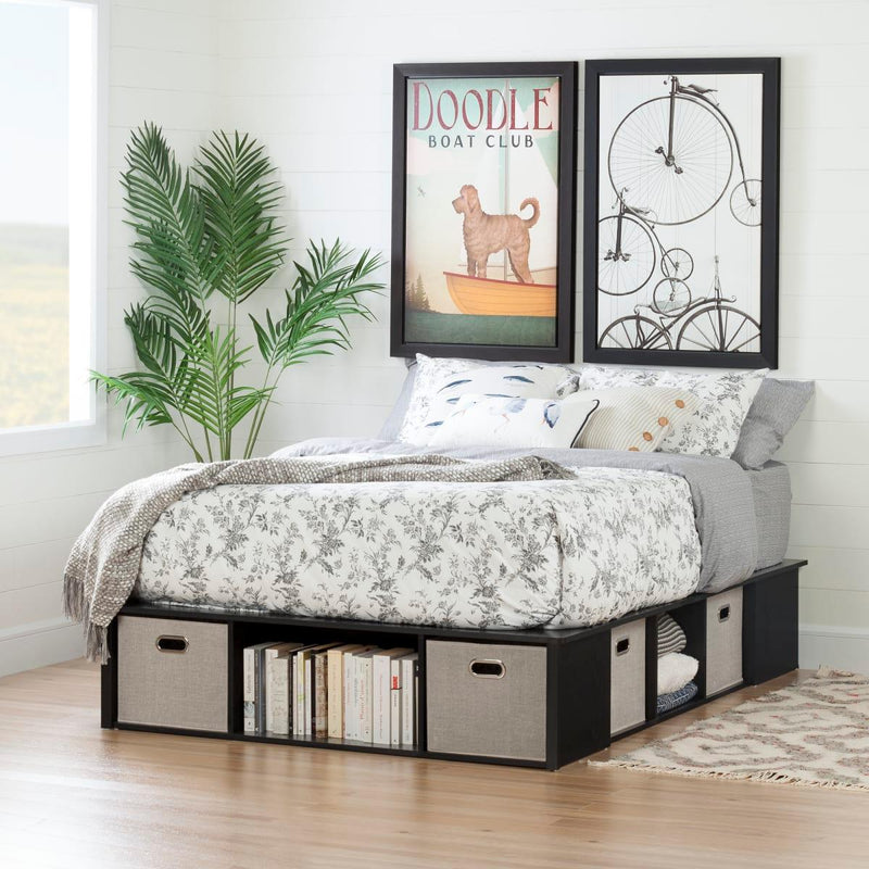 South Shore Furniture Flexible Full Platform Bed with Storage 10487 IMAGE 4