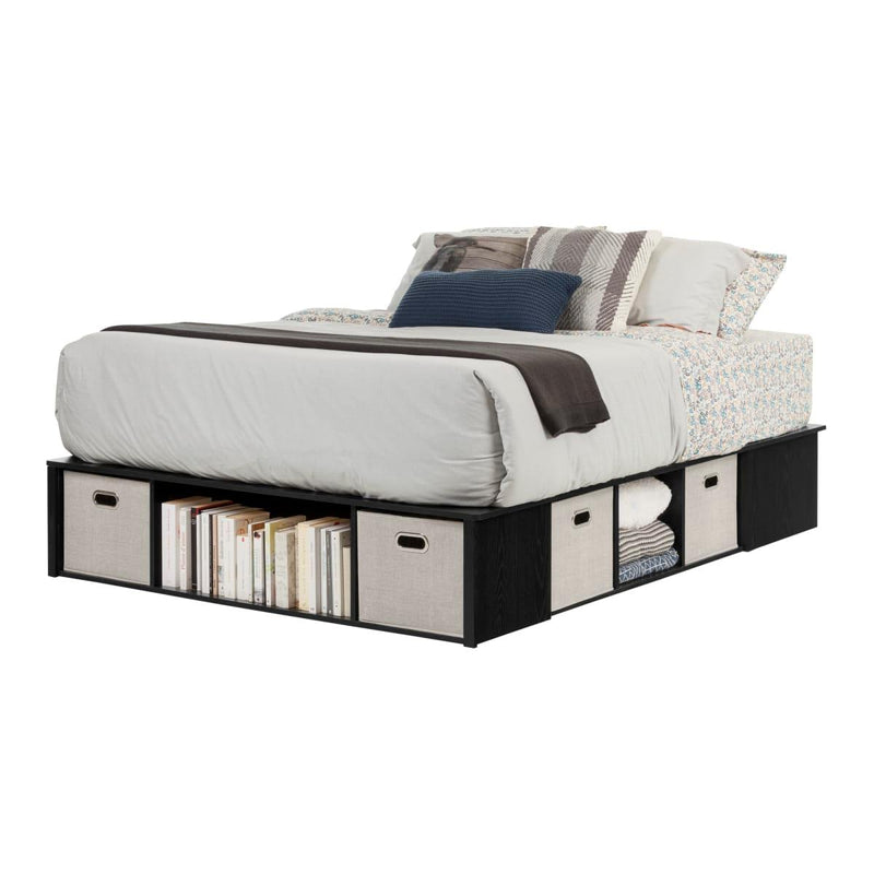 South Shore Furniture Flexible Queen Platform Bed with Storage 10488 IMAGE 2
