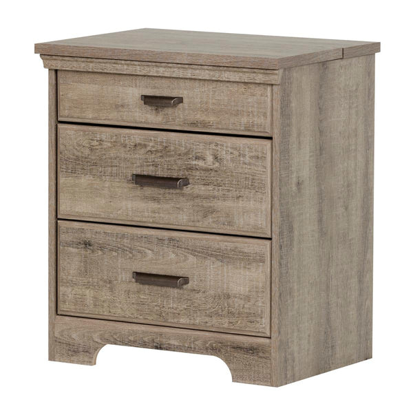 South Shore Furniture Versa 2-Drawer Nightstand 10555 IMAGE 1