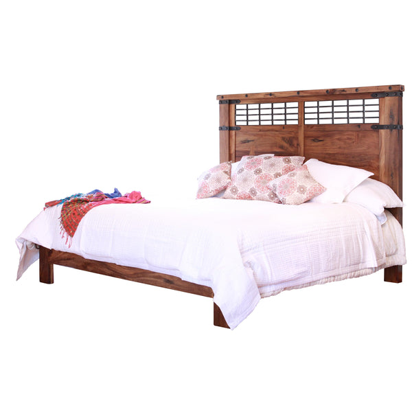 International Furniture Direct Parota Queen Bed IFD866HDBD-Q1/IFD866PLTFRM-Q IMAGE 1