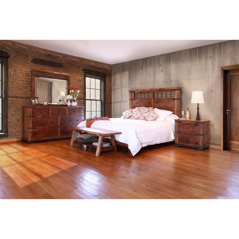 International Furniture Direct Parota King Bed IFD866HDBD-EK1/IFD866PLTFRM-EK IMAGE 4