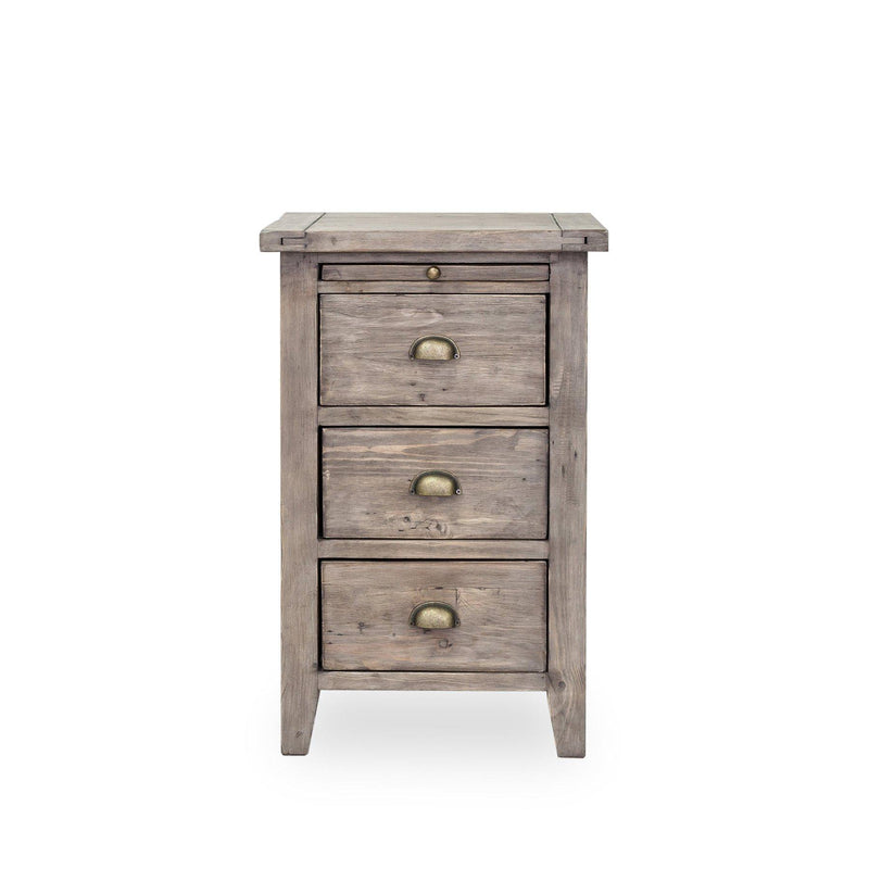 LH Imports Sundried 3-Drawer Nightstand ICB011-SD IMAGE 2