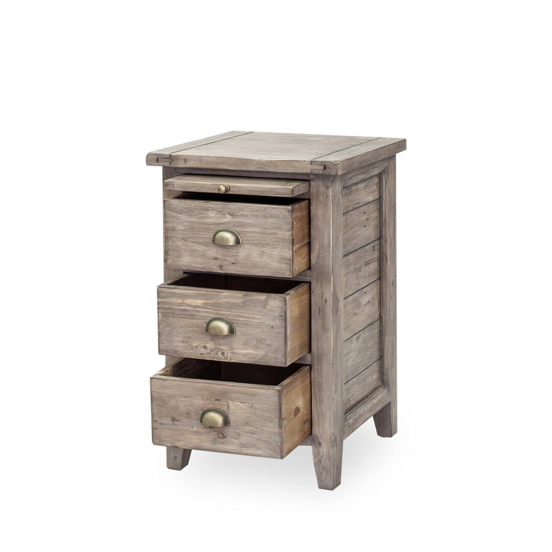 LH Imports Sundried 3-Drawer Nightstand ICB011-SD IMAGE 4