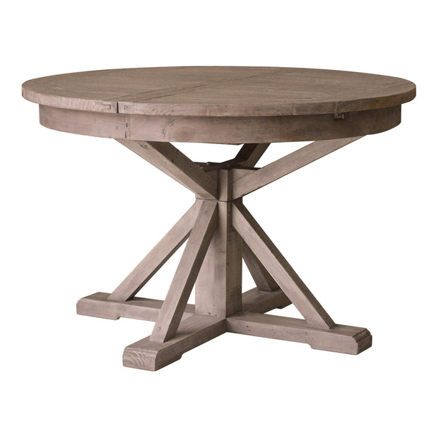LH Imports Round Sundried Dining Table with Pedestal Base ICD017S-SD IMAGE 1
