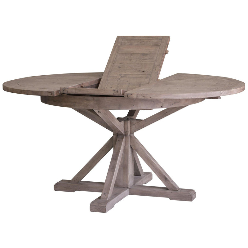 LH Imports Round Sundried Dining Table with Pedestal Base ICD017S-SD IMAGE 2