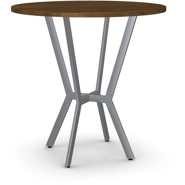 Amisco Round Norcross Pub Height Dining Table with Trestle Base 50563-42/24+90412/87 IMAGE 1