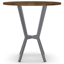Amisco Round Norcross Pub Height Dining Table with Trestle Base 50563-42/24+90412/87 IMAGE 3