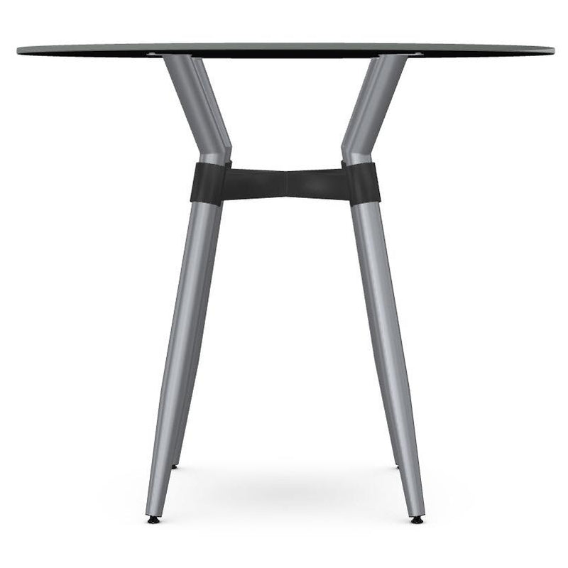 Amisco Round Link Counter Height Dining Table with Glass Top 50554-36/2425+90262 IMAGE 2