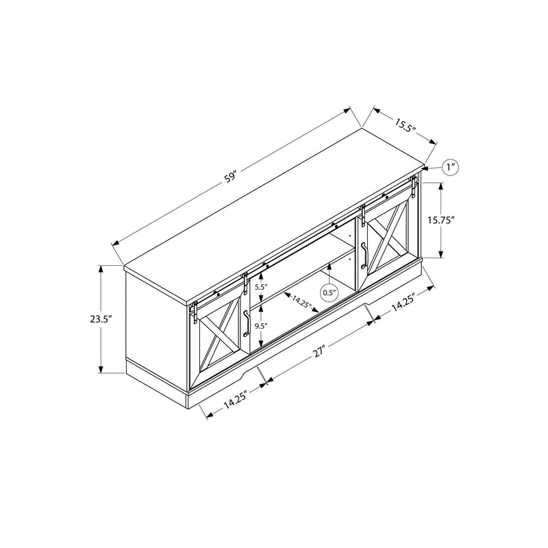 Monarch TV Stand with Cable Management I 2745 IMAGE 5