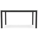 Amisco Ricard Dining Table with Glass Top 50964/25+91280/70 IMAGE 2