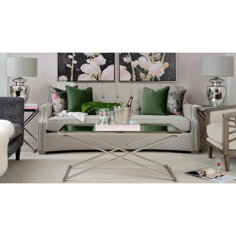 Decor-Rest Furniture Stationary Fabric Sofa 2789 Sofa - Joey Ivory IMAGE 2