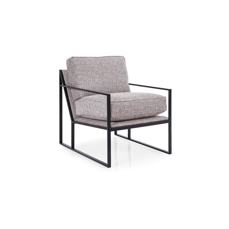 Decor-Rest Furniture Stationary Fabric Chair 2782-C Chair - Rico Grey IMAGE 2