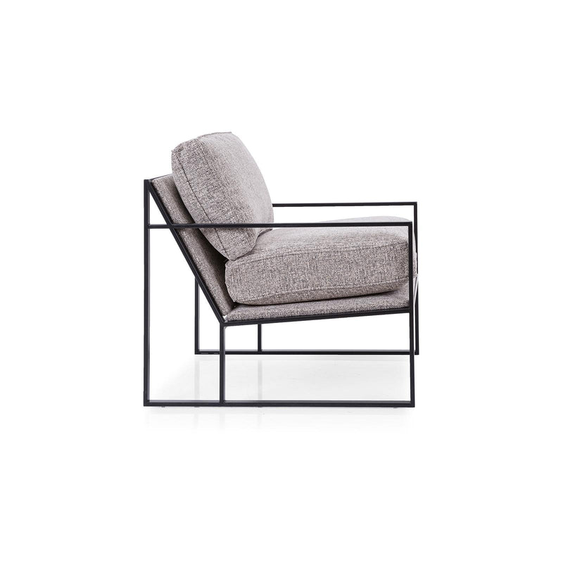 Decor-Rest Furniture Stationary Fabric Chair 2782-C Chair - Rico Grey IMAGE 3