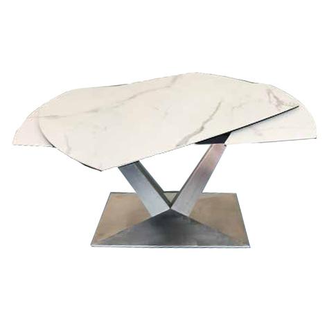 Primo International Dining Table with Faux Marble Top and Pedestal Base D445100440SHTB/D445100440SHTM/D445100440SHTT IMAGE 1