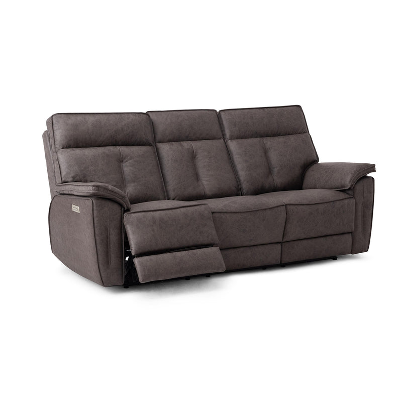 Palliser Oakley Power Reclining Leather Sofa 41187-61-PARLOUR-THUNDER IMAGE 3