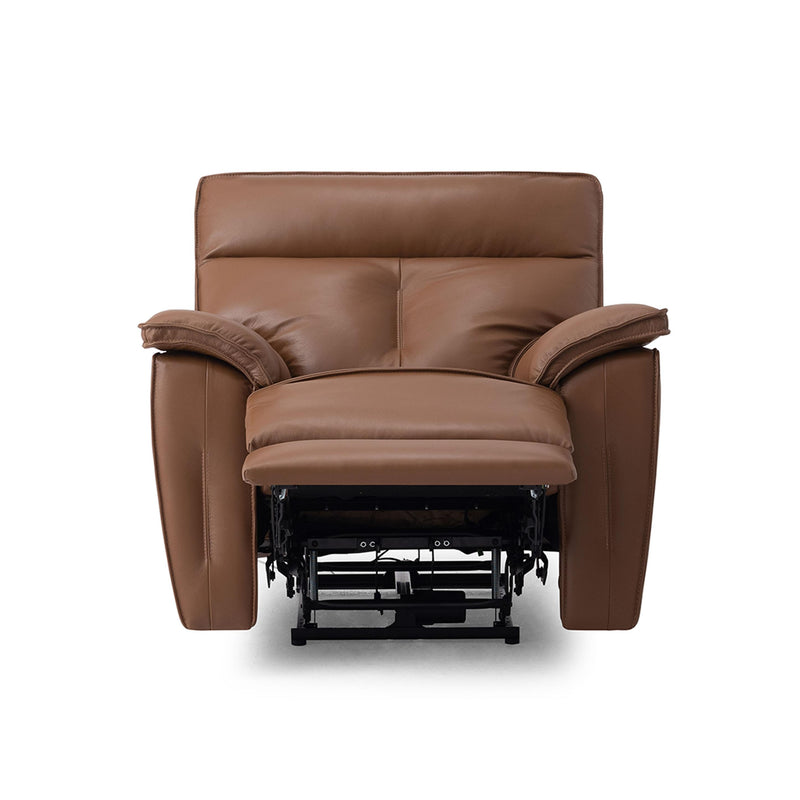 Palliser Oakley Power Leather Recliner with Wall Recline 41187-31-VALENCIA-BISCOTTI IMAGE 3