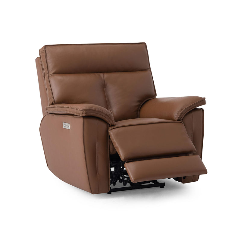 Palliser Oakley Power Leather Recliner with Wall Recline 41187-31-VALENCIA-BISCOTTI IMAGE 5