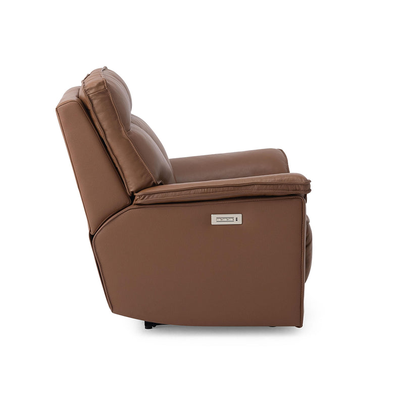 Palliser Oakley Power Leather Recliner with Wall Recline 41187-31-VALENCIA-BISCOTTI IMAGE 6