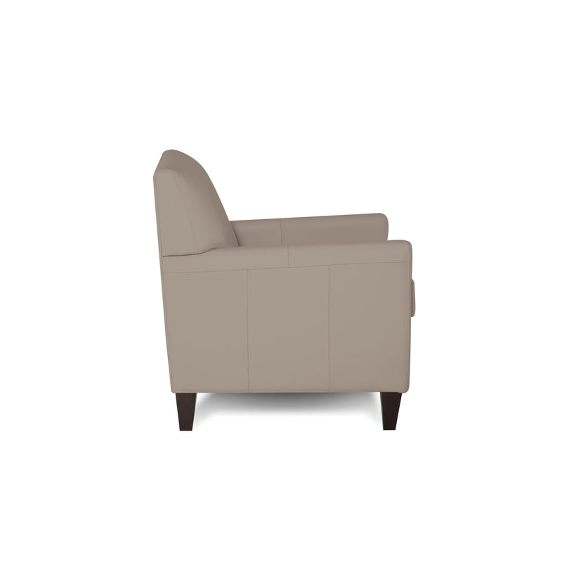 Palliser Pia Stationary Leather Accent Chair 77040-02-SOLANA-TUSK IMAGE 3