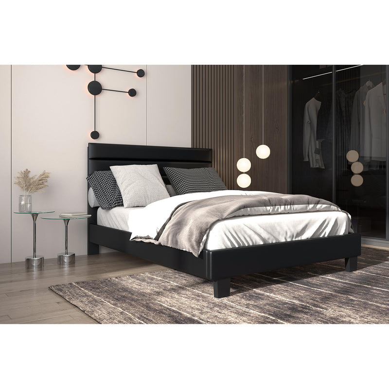 Worldwide Home Furnishings Gary Full Upholstered Panel Bed 101-857D-BK IMAGE 6