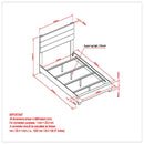 Worldwide Home Furnishings Gary Full Upholstered Panel Bed 101-857D-BK IMAGE 8