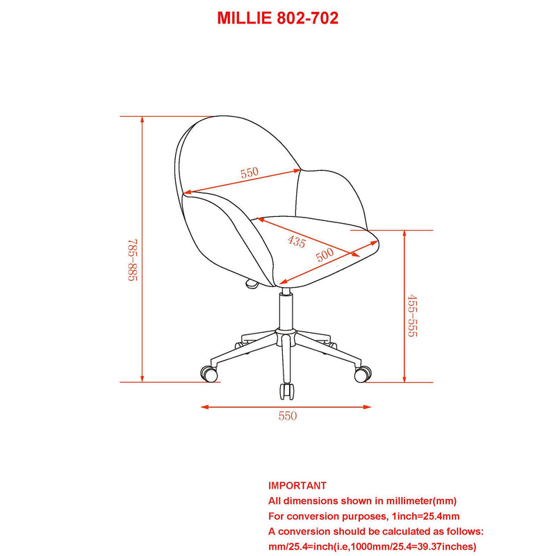 Worldwide Home Furnishings Office Chairs Office Chairs 802-702PK IMAGE 8