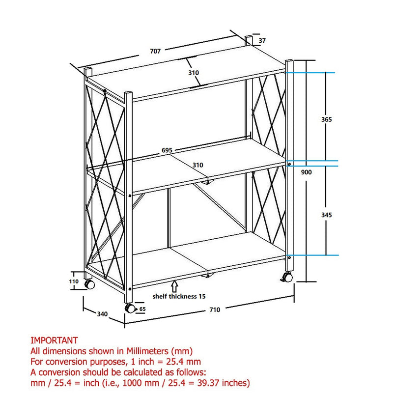 Worldwide Home Furnishings Bookcases 3-Shelf 505-564WT-3T IMAGE 8