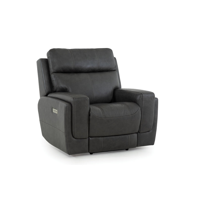 Palliser Hargrave Power Leather Recliner with Wall Recline 41023-L9-GRADE100-GRAPHITE IMAGE 2