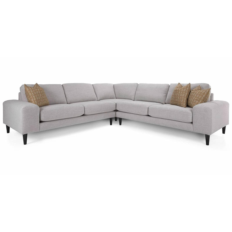 Decor-Rest Furniture Abby Fabric 3 pc Sectional Abby 2095 3 pc Sectional IMAGE 1