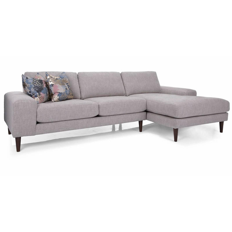 Decor-Rest Furniture Abby Fabric 2 pc Sectional Abby 2095 2 pc Sectional IMAGE 1