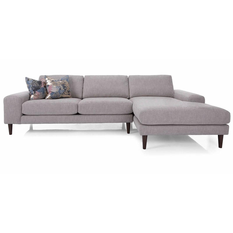 Decor-Rest Furniture Abby Fabric 2 pc Sectional Abby 2095 2 pc Sectional IMAGE 2