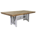 International Furniture Direct Pueblo Gray Dining Table IFD3401TBLBA/IFD3401TBLTP IMAGE 1