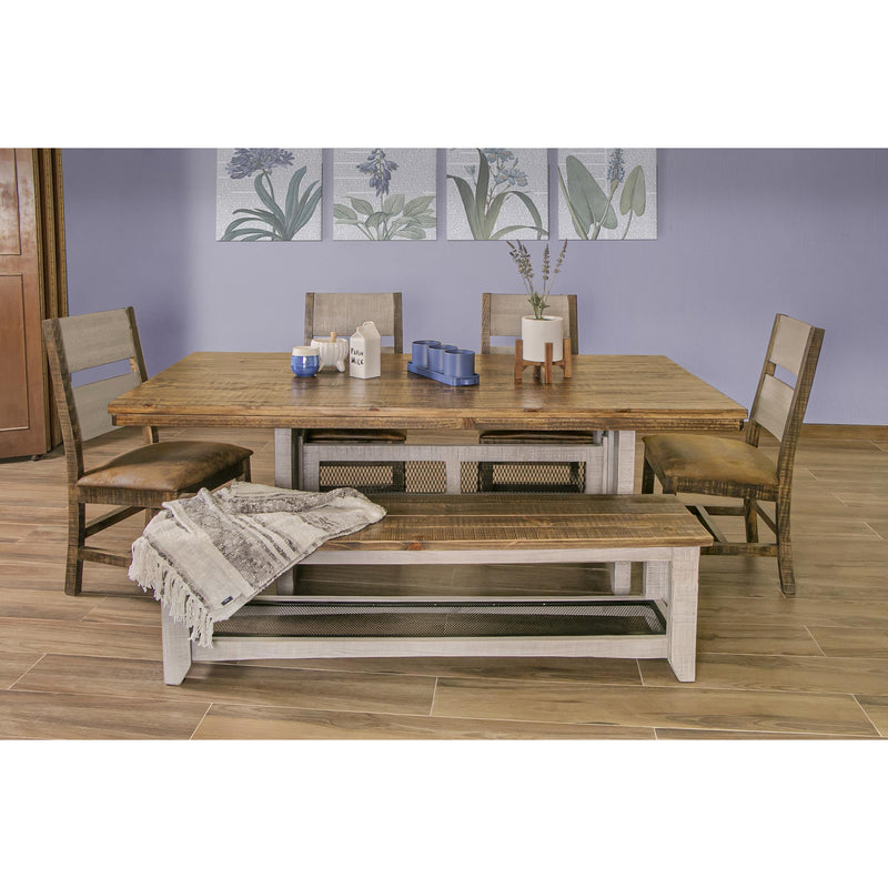 International Furniture Direct Pueblo Gray Dining Table IFD3401TBLBA/IFD3401TBLTP IMAGE 6