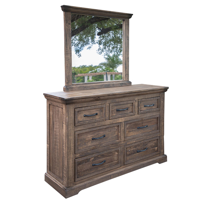 International Furniture Direct Natural Madeira 7-Drawer Dresser IFD1221DSR IMAGE 1