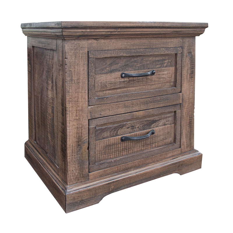 International Furniture Direct Natural Madeira 2-Drawer Nightstand IFD1221NTS IMAGE 1