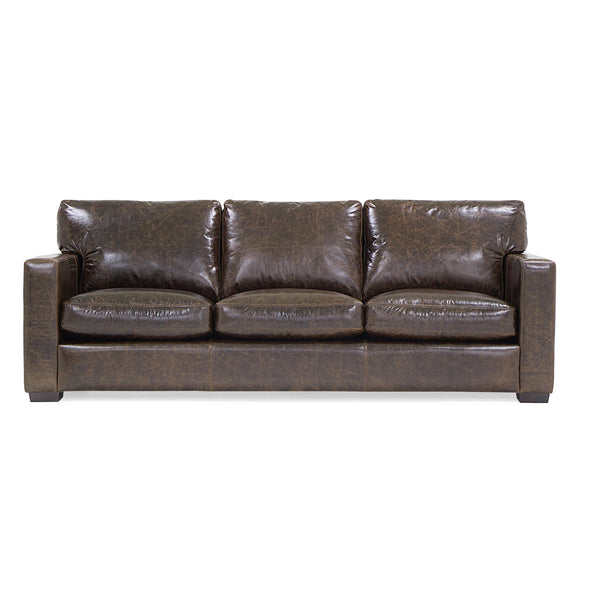 Palliser Colebrook Stationary Leather Sofa 77267-01-FIRESIDE-MAHOGANY IMAGE 1