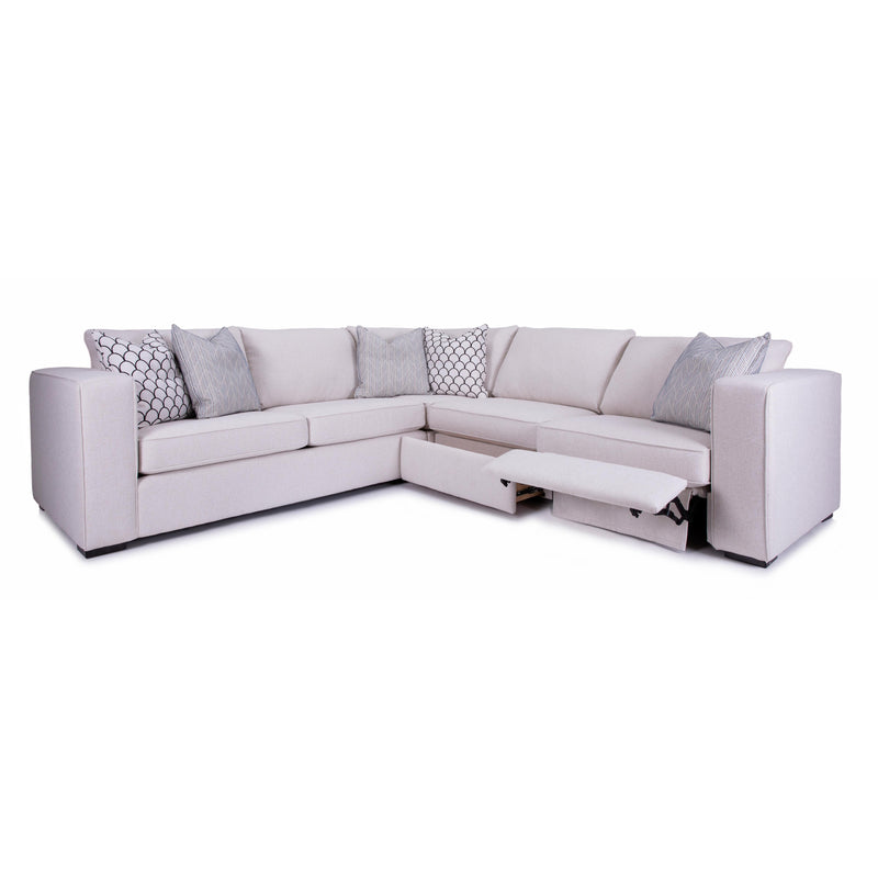 Decor-Rest Furniture Reclining Fabric 3 pc Sectional 2900 3 pc Reclining Sectional IMAGE 2