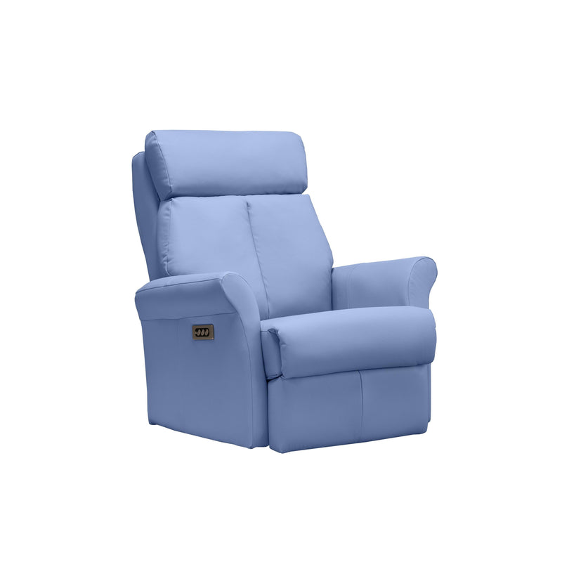 Elran Fabric Recliner with Wall Recline Relaxon L0012-MEC-L1-R Wall Hugger Recliner with Manual Headrest IMAGE 1