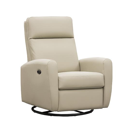 Elran Relaxon Leather Recliner with Wall Recline Relaxon L0092-MEC-L1 Wall Hugger Recliner IMAGE 1