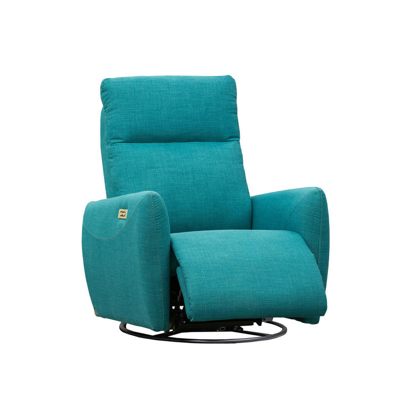 Elran Relaxon Power Swivel Glider Rocker Fabric Recliner Relaxon L0832-MEC-SG-POWP-H Power Pack Swivel Glider Rocker w/ Adj. HR IMAGE 2